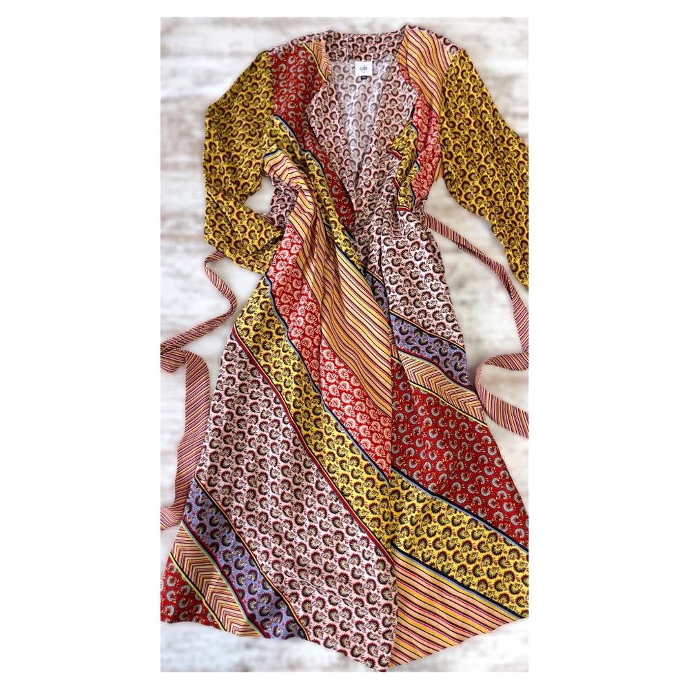 Cabi Multi Color/Patterned Lightweight Kimono Wra… - image 1